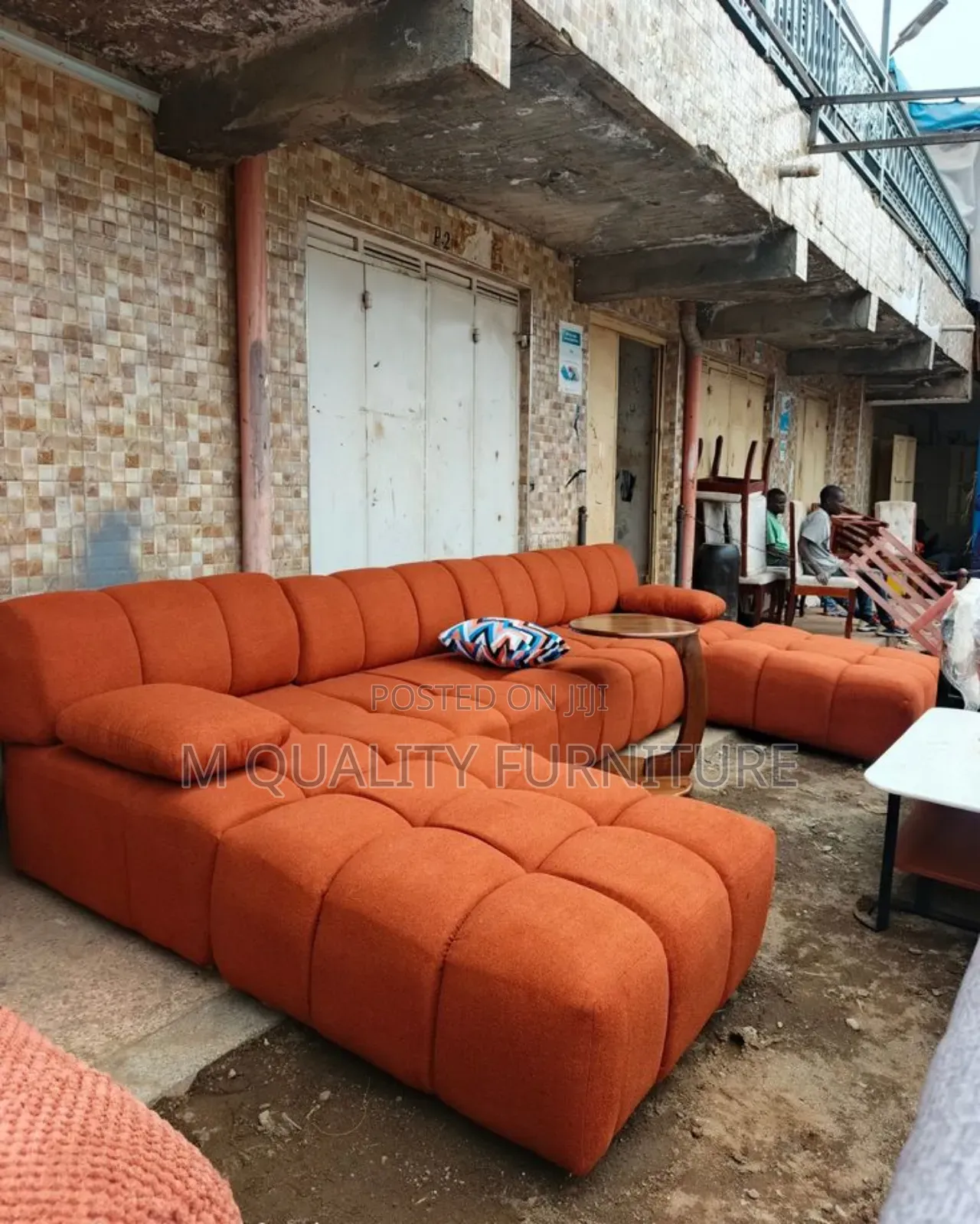 Orange U Shape Bubble Sofas