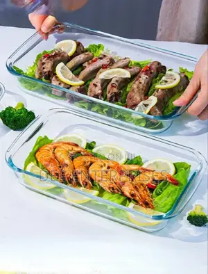 3pcs Baking Microwaveable Glass Casserole Tins