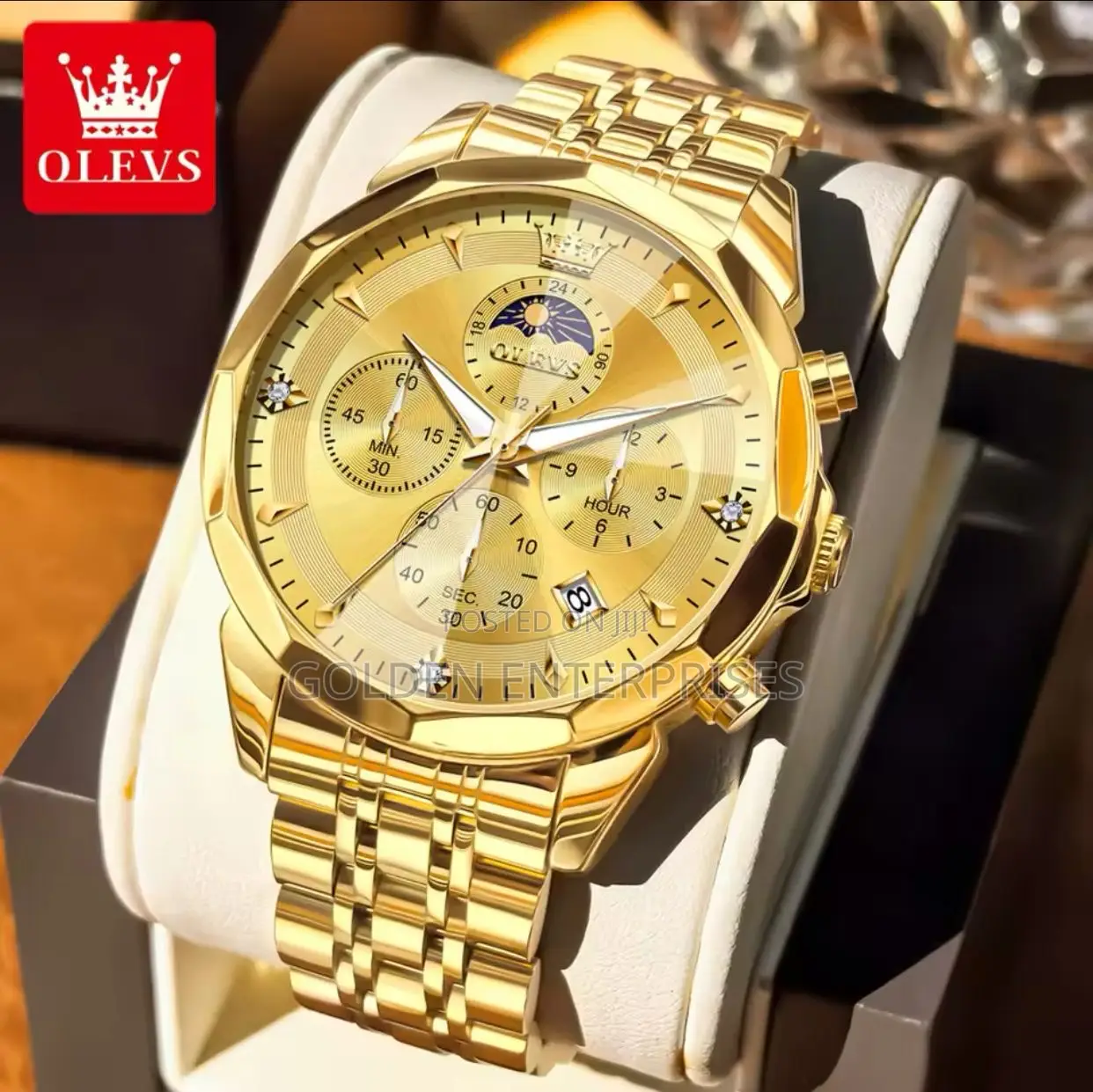 Olevs Chronograph Gents Watch #4674