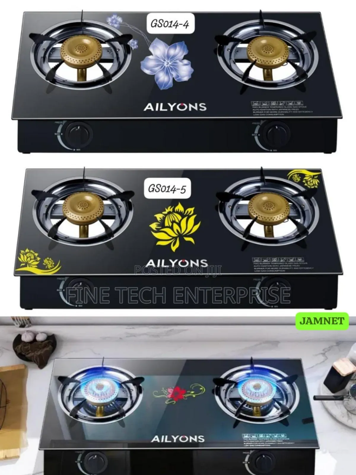 Ailyons Glass Top 2 Burner