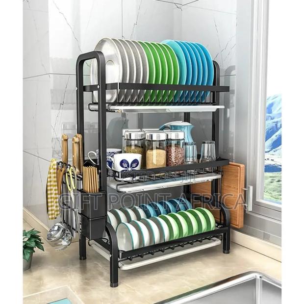 *High Quality Heavy Duty 3 Tier Dish Rack* - main view