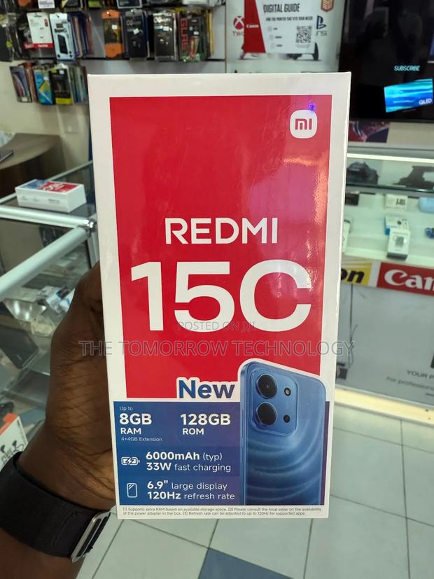 New Xiaomi Redmi 15C 4G 128 GB Black