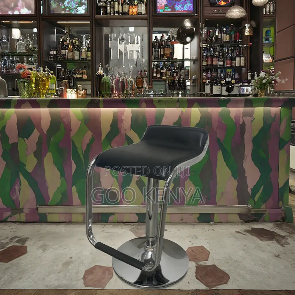 Bar Stool; High-End Adjustable Leather Counter Stool