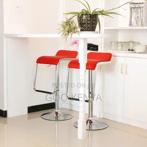 Bar Stool; High-End Adjustable Leather Counter Stool