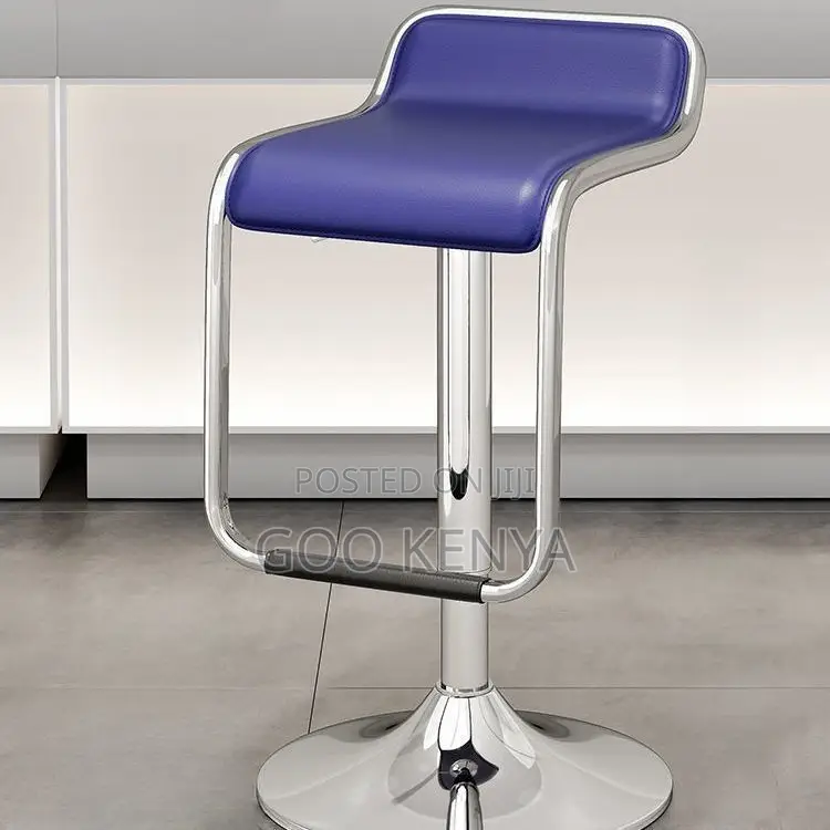 Bar Stool; High-End Adjustable Leather Counter Stool