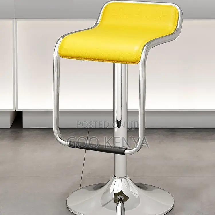 Bar Stool; High-End Adjustable Leather Counter Stool