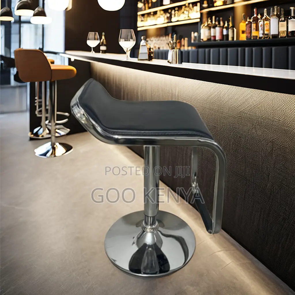 Bar Stool; High-End Adjustable Leather Counter Stool