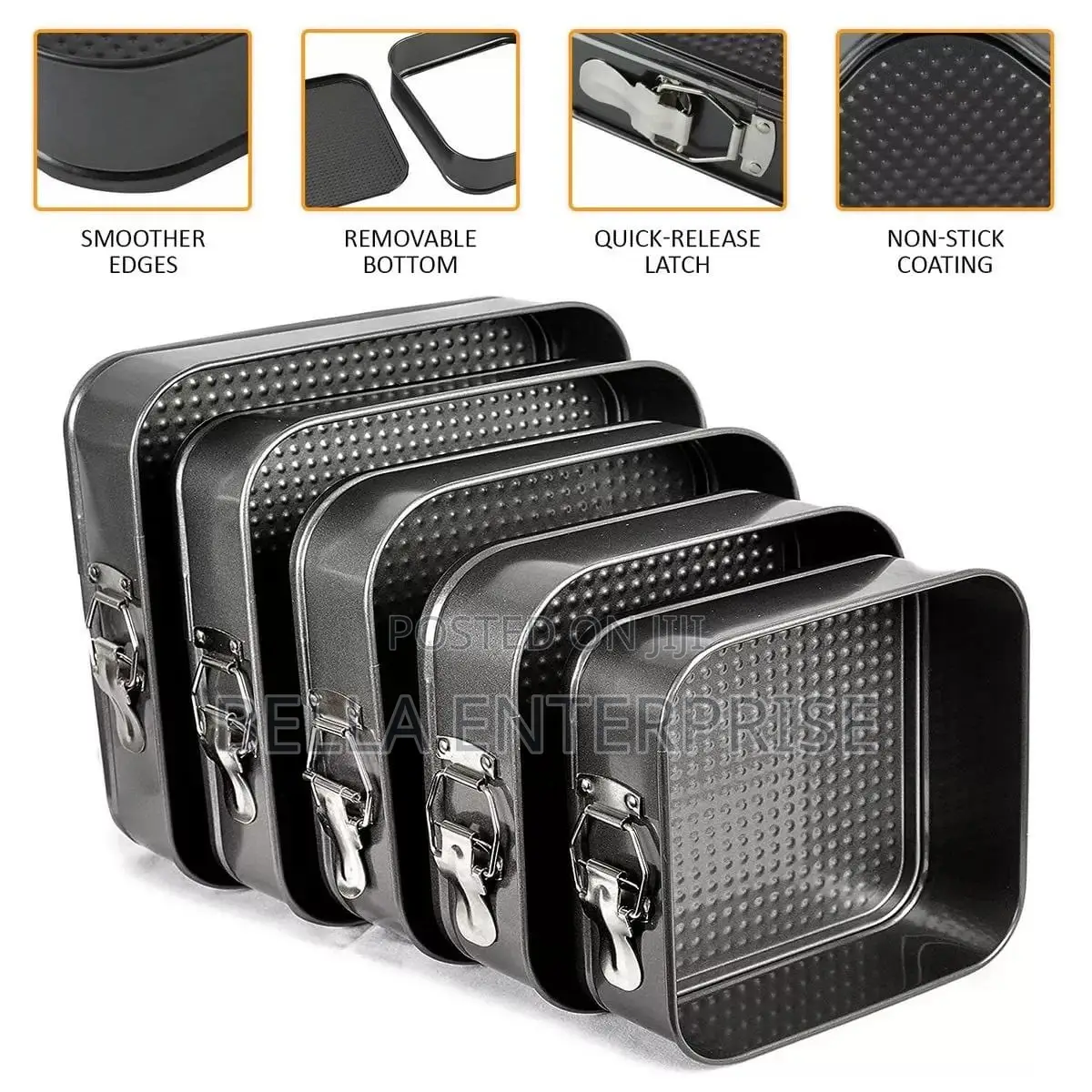 Square Baking Tins Set 6pcs/Set