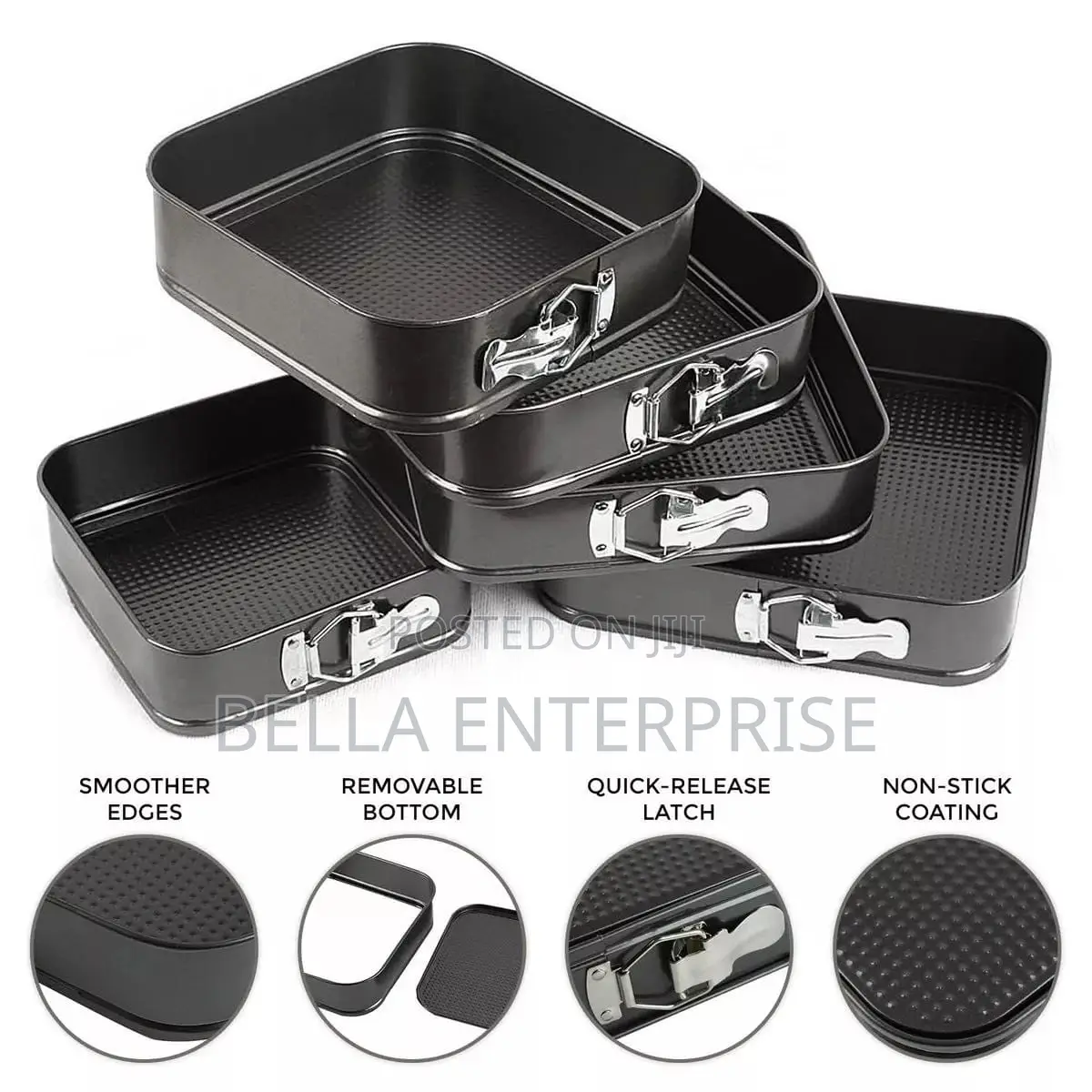 Square Baking Tins Set 6pcs/Set