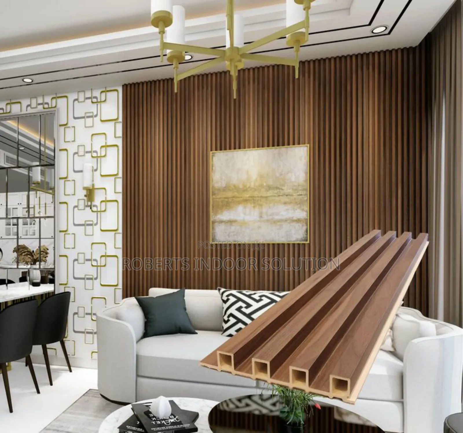 Brown Fluted Panel,Best for Both Residential Homes, Commercial