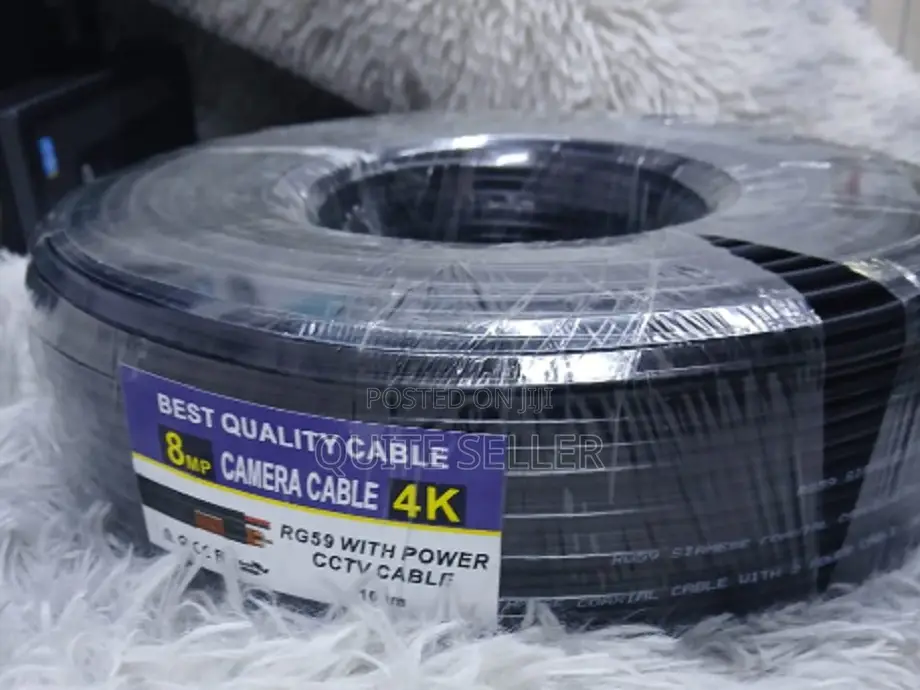 Rg59cable With Power 100m Generic-Separate Cablereducing Installation