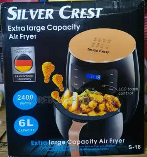 Silver Krest Air Fryer 6litres 2400watts