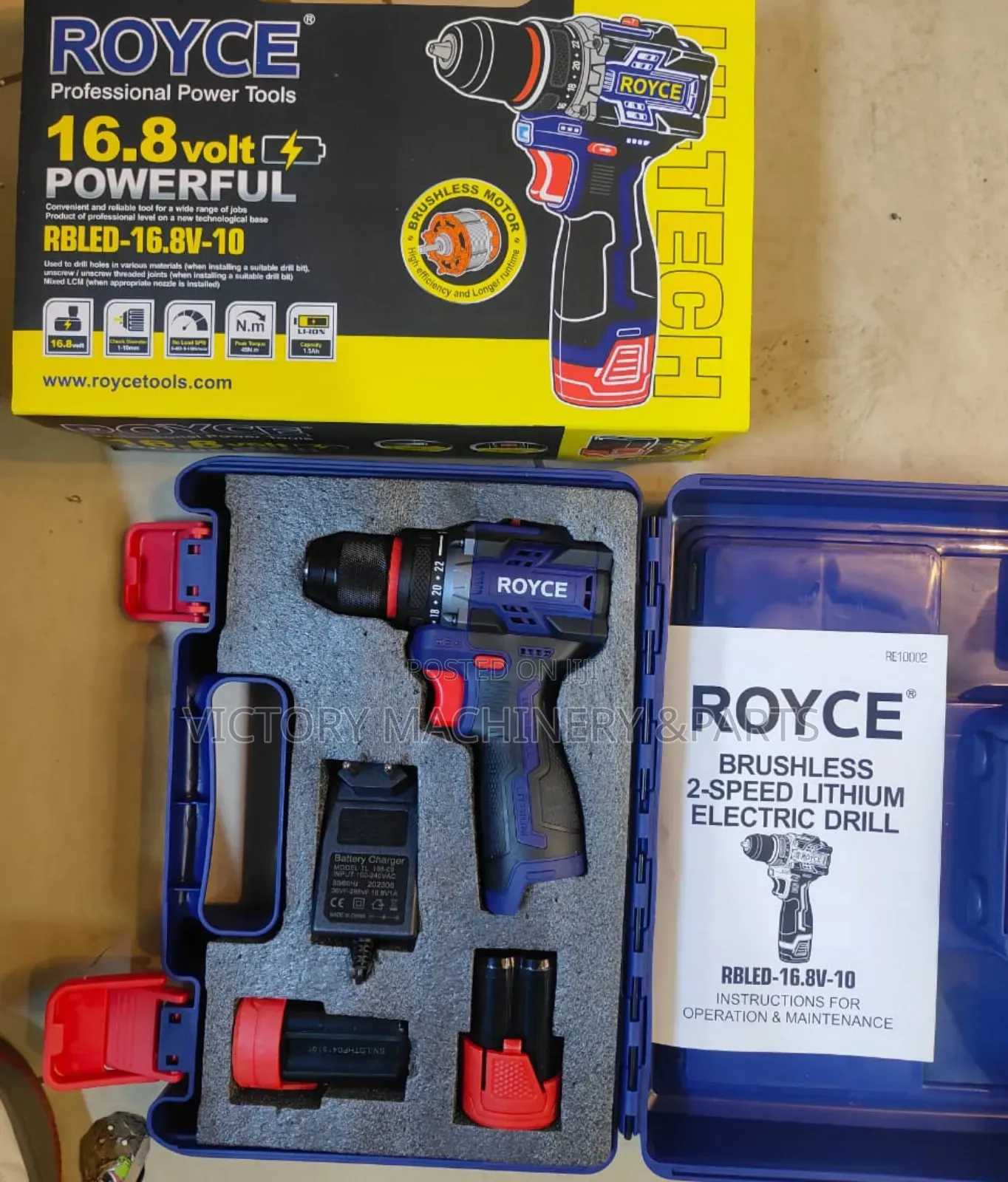 Royce Brushless Cordless Drill 16.8v