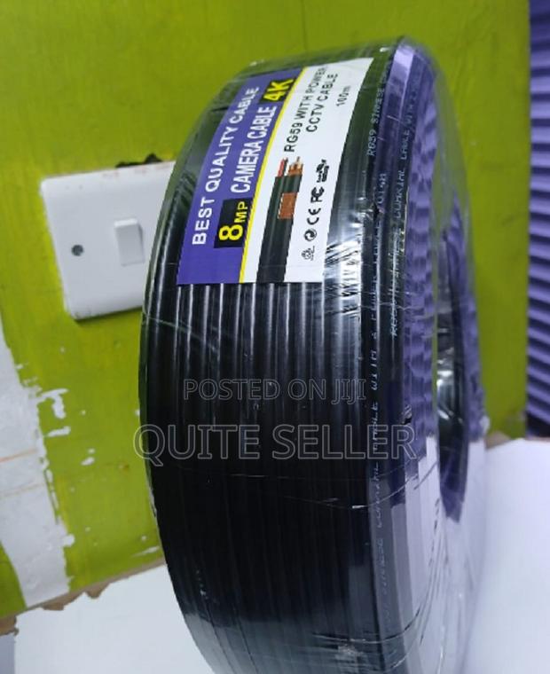 Rg59 Cable With Power 100m Generic - Rg-59 Coaxial Cable