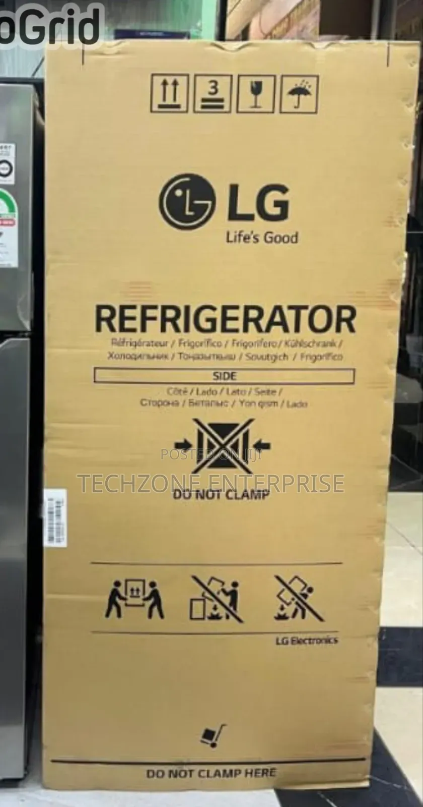 Lg Gl-C252slbb 234l Refrigerator, Top Mount Freezer With Led Lights 