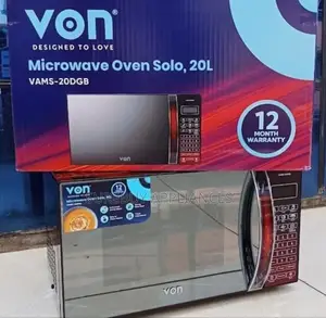 Von Vamg-20dgb 20l Microwave Oven Grill – Black