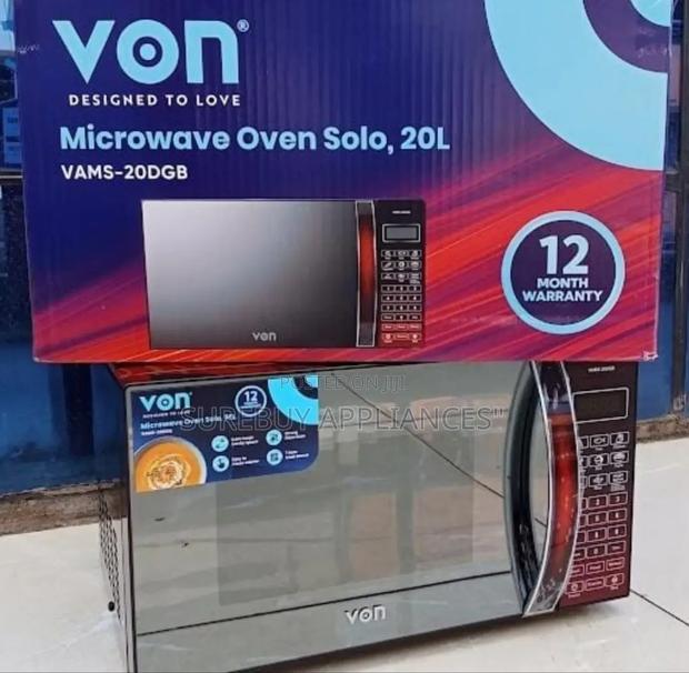 Von Vamg-20dgb 20l Microwave Oven Grill – Black - main view