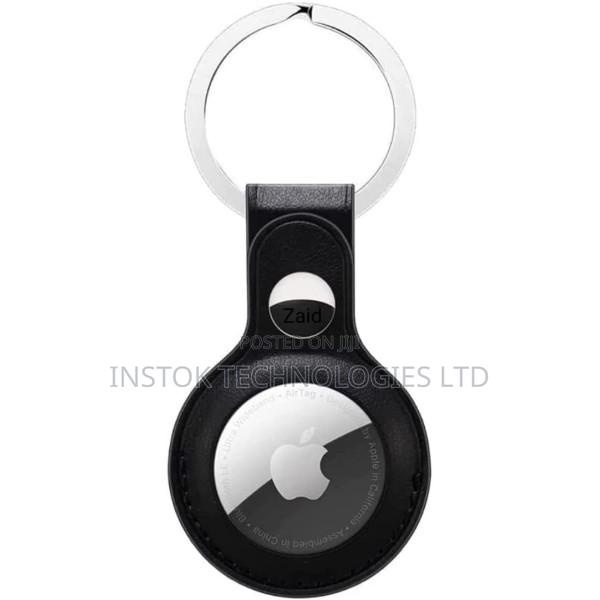 Airtag Keychain Holder Leather Case Cover