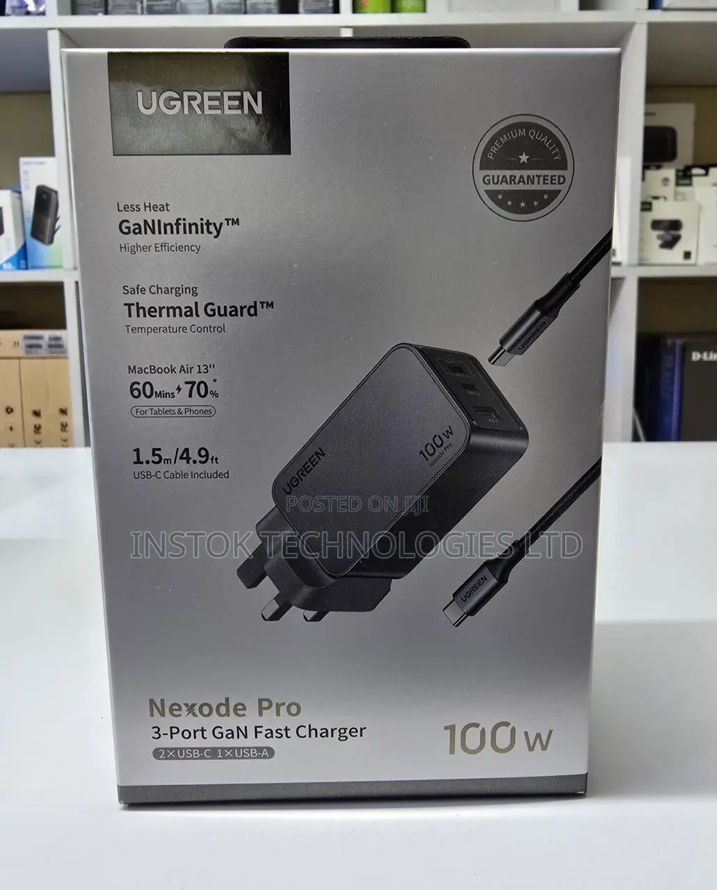 Ugreen Nexode Pro 100w 3-Port Gan Laptop Charger