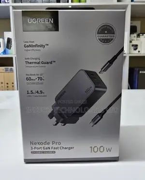 Ugreen Nexode Pro 100w 3-Port Gan Laptop Charger