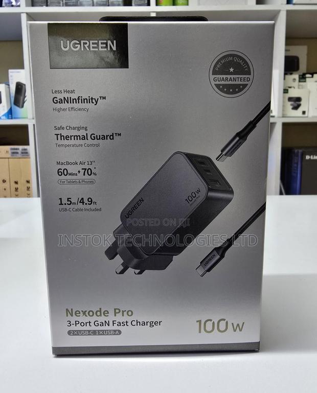 Ugreen Nexode Pro 100w 3-Port Gan Laptop Charger