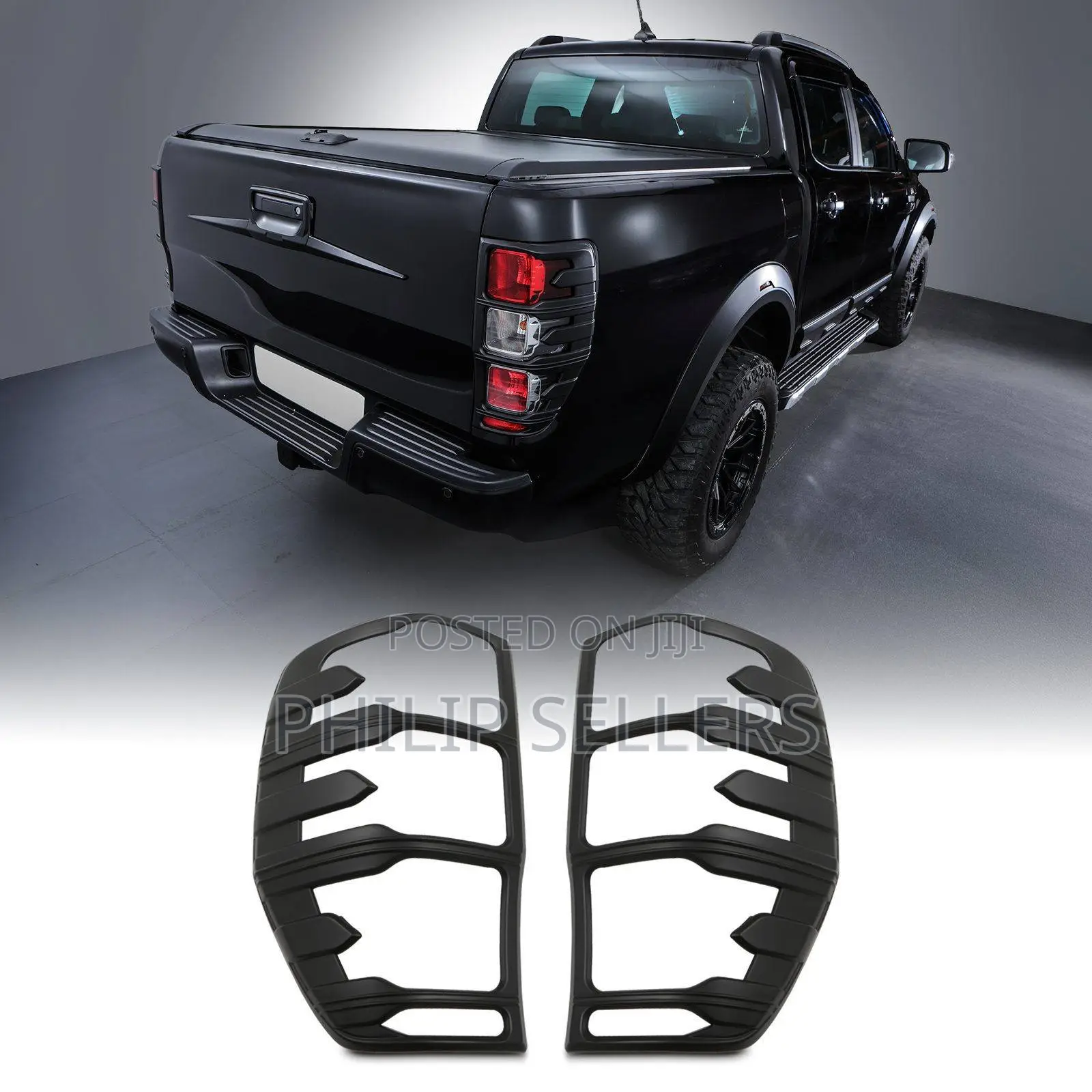Ford Ranger Abs Matte Black Tail Light Cover