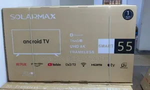 Solarmax Frameless 55inch Smart Android, Youtube, Netflix Tv