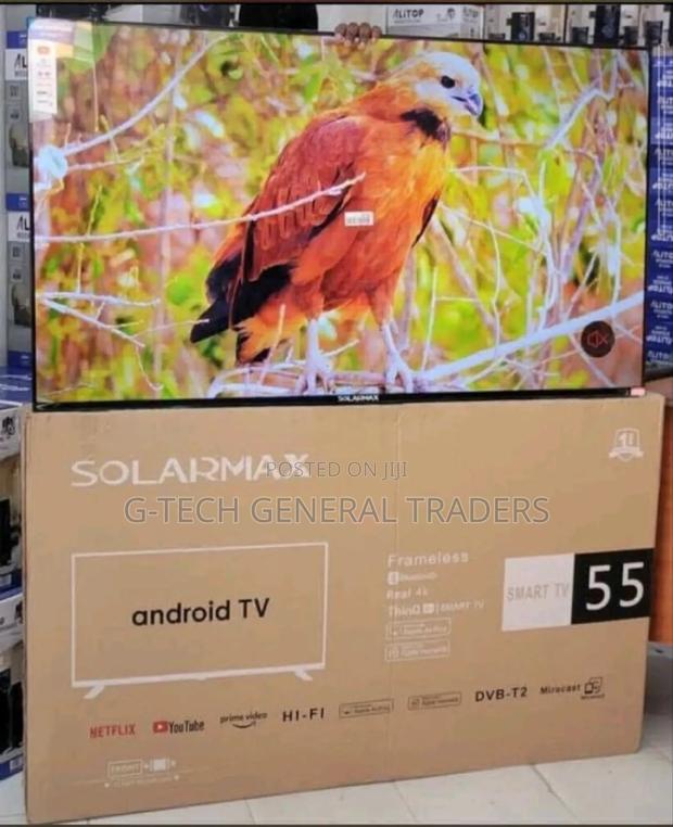 Solarmax Frameless 55inch Smart Android, Youtube, Netflix Tv
