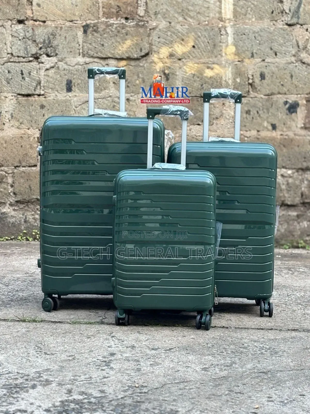 Generic Double Zip 3in1 Unbreakable Rubber Suitcase