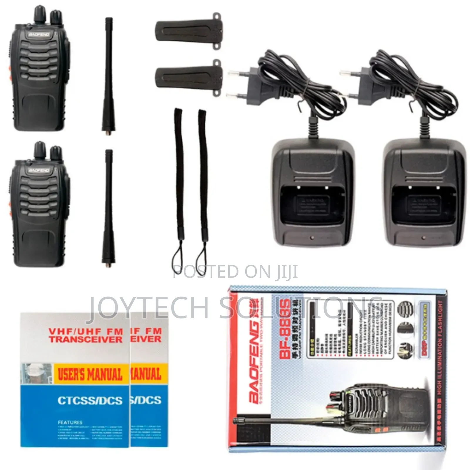 Uhf 2 Pieces 5km Baofeng 888s Radio Walkie Talkies