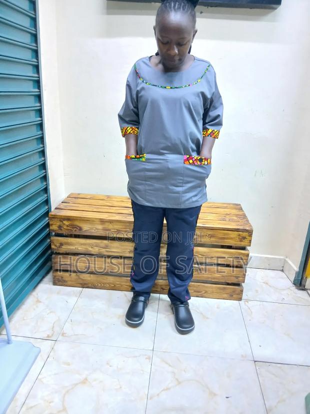 Grey and Navy Blue Cleaning Uniforms - thumbnail 3