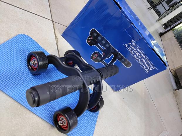 Ab Roller Portable Trainer and Push Up Bar - main view