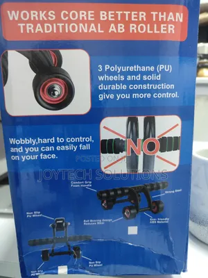 Ab Roller Portable Trainer and Push Up Bar