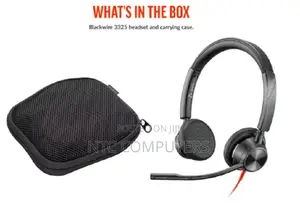 Poly Blackwire 3225 Stereo Usb-C Headset +3.5mm Plug +Usb-C/a Adapter