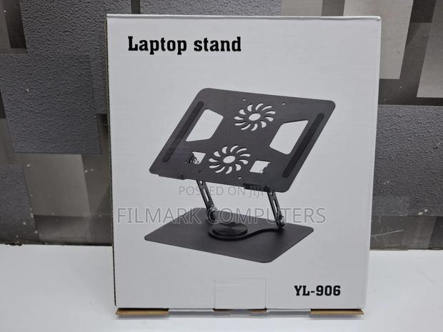 Yl-906 Aluminum Laptop Stand With 360° Rotating Base