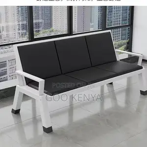 Waiting Sofa; Full Leather Reception Sofa Chair