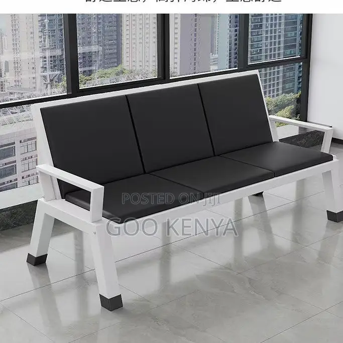 Waiting Sofa; Full Leather Reception Sofa Chair