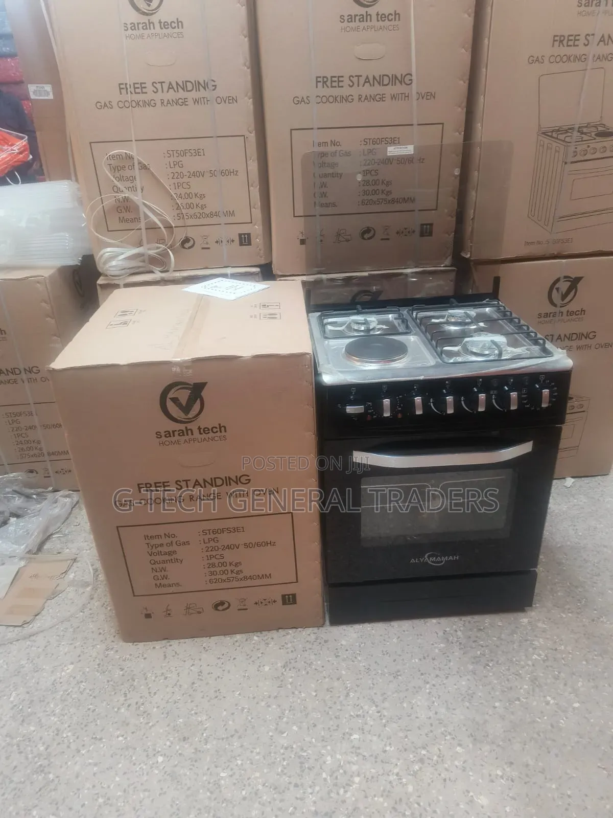 Sarahtech 3gas+1hotplate 60*60 Jet Valve Cooker