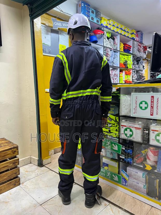 Elastic Band Cargo Overall With Multiple Pockets - main view