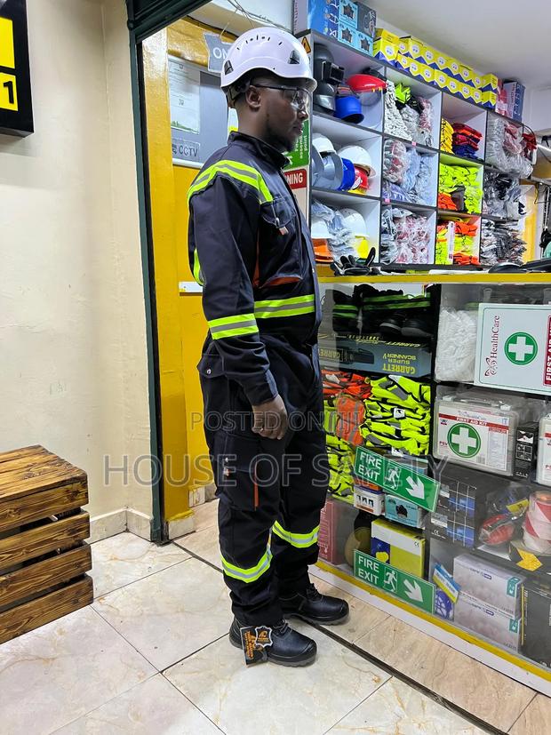 Elastic Band Cargo Overall With Multiple Pockets - thumbnail 3