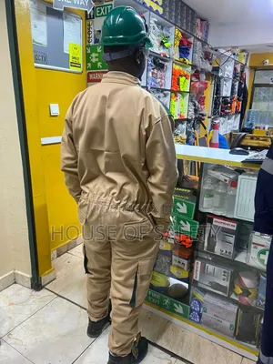 Green and Beige Mixed Colours for Men Overalls