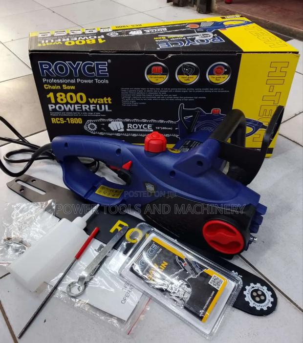 Royce Chainsaw 1800 Watts
16" Blade/ Royce Electric Power Saw