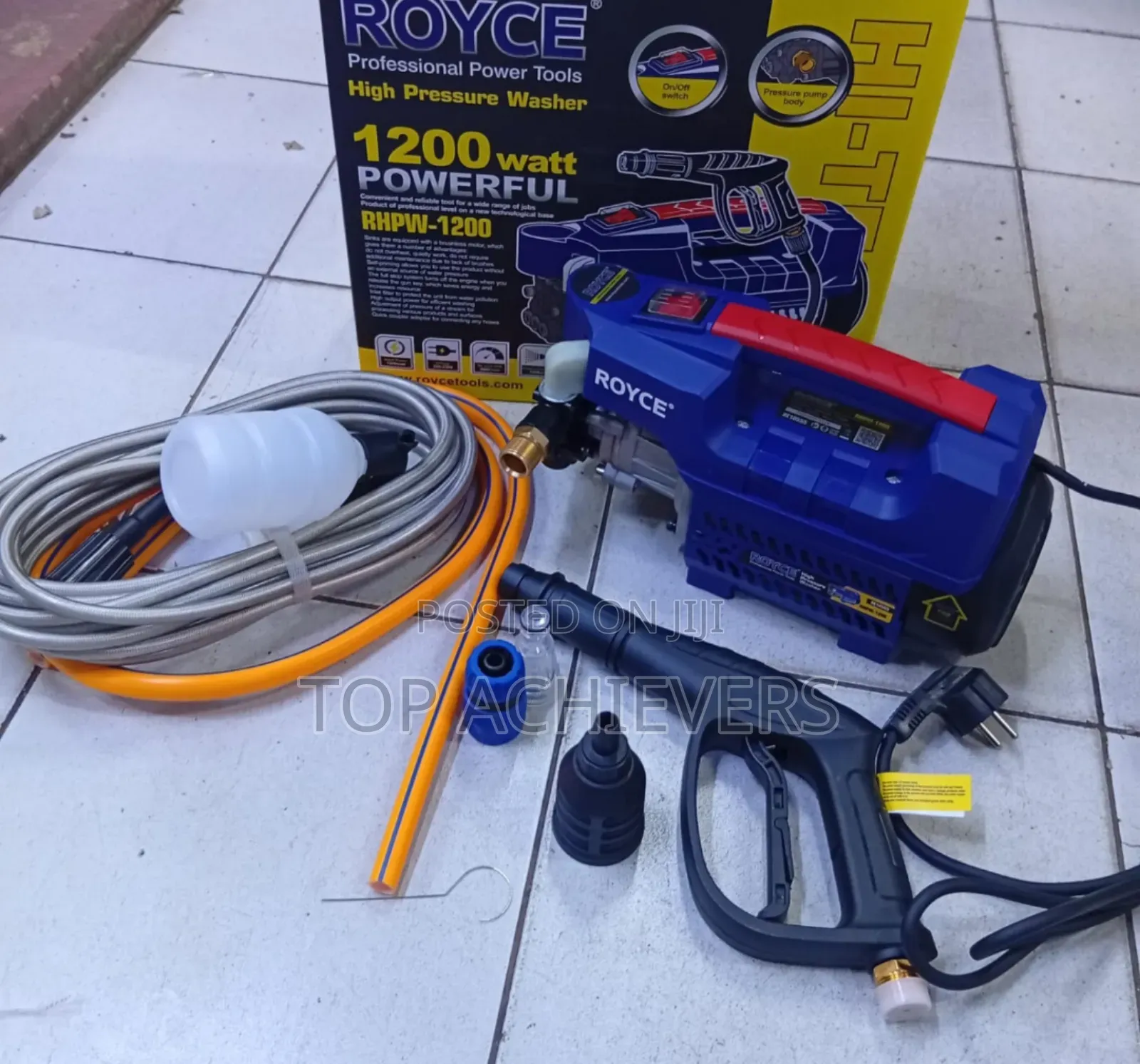 Electric High Pressure Washer/Carwash 1200w