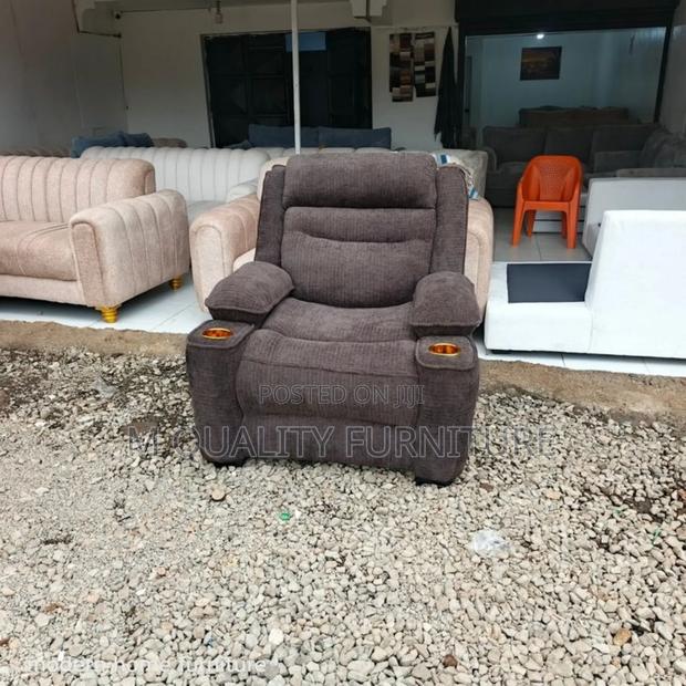 1 Seater Dark Brown Unique Elegant Couch