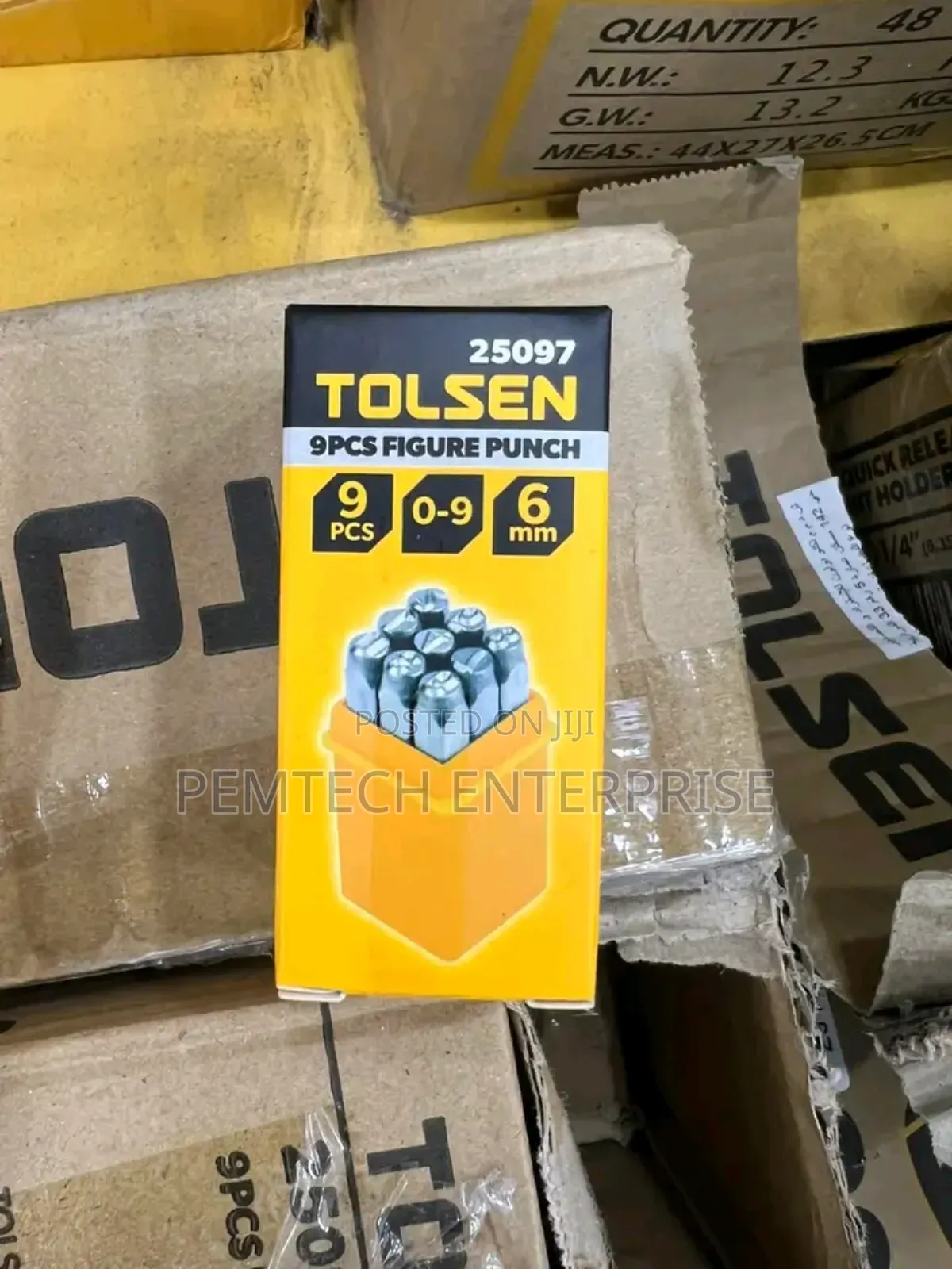 Tolsen 9-Piece Figure Punch Set (Model 25097)