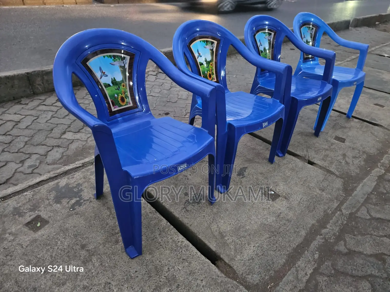 Blue Plastics Chairs
