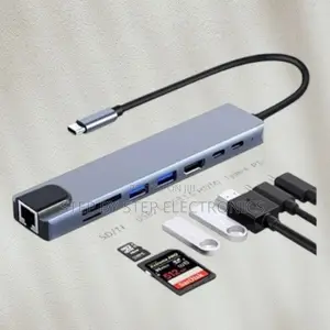 Type-C 8-in-1 Usb _ Ultra Hd Hdmi, Ethernet, Usb 3.0, Pd, Card Slots