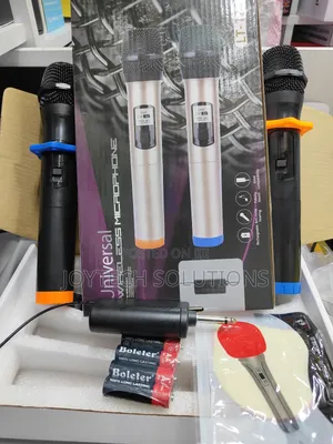 Mim -M108 Wireless Jack Microphone, Dual Singing Microphone.