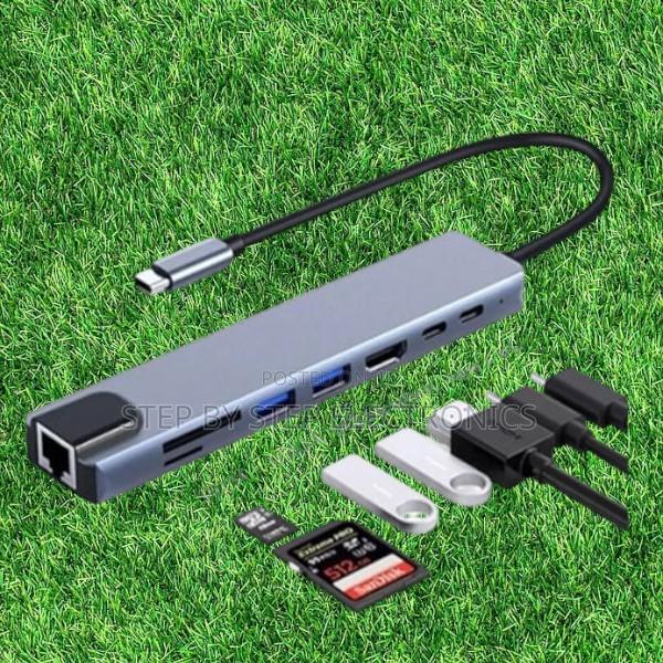 Universal Ultra-Slim 8-in-1 Usb Type-C Hub Docking Station