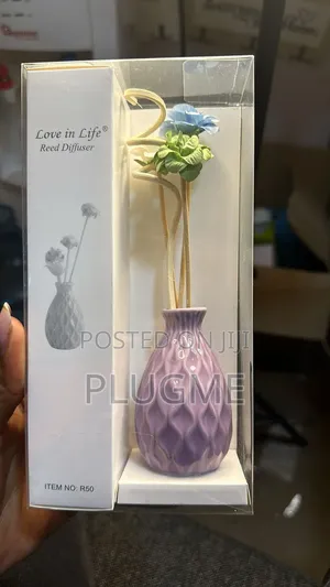 Decorative Flowers Ceramic Vase Reed Diffuser 50ml Essential Oil